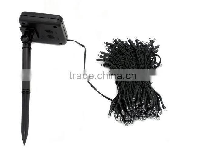 series string xmas decoration light with solar panel for supermarket 10meter 20meter 100meter