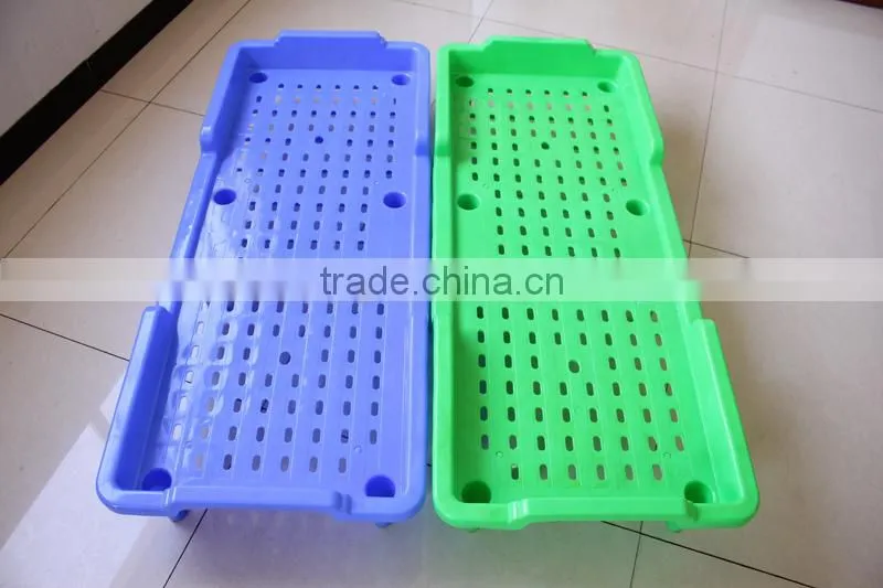 Nursery school eco friendly children cheap plastic stacking bed