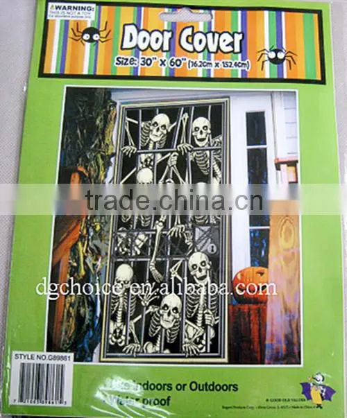Colored customized halloween decor home door cover