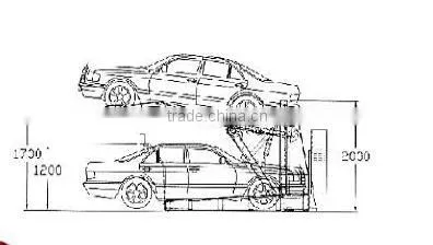 JUNHV best selling parking car lift with standards CE certificate JH-TP2700B