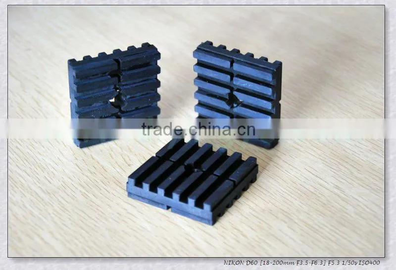 NR/SBR/NBR best selling soft high elasticity vibration isolator rubber pads