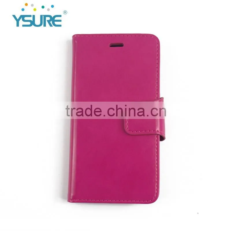 2016 New Colorful Style Hot Sales PU Leather Cases for iphone6 with Three Card Slots and Stand