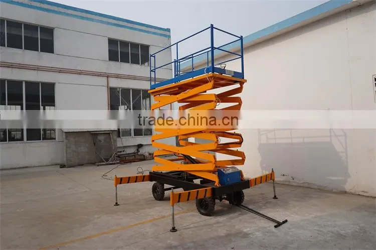 300kg 6m hand operation electric hydraulic vertical platform lift