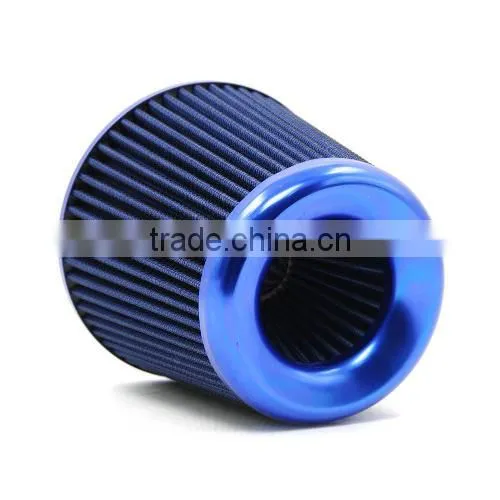 Universal Car 3" Air Filters Round Tapered Clamp-On Stack Filtration Micro Cotton Gauze Cold Air Intake Filters