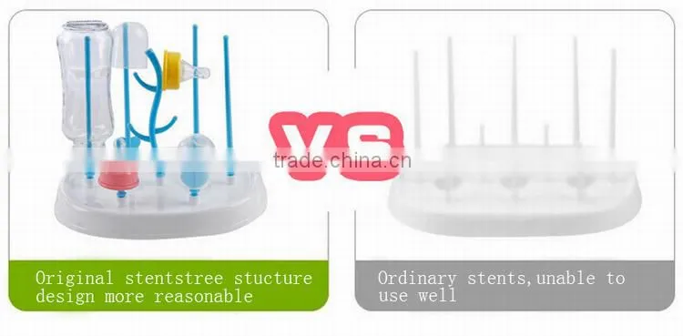 Custom logo new fashion shape eco-friendly safe pp bottle drying holder