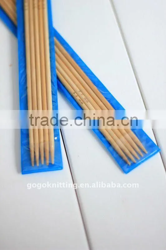 Double pointed bamboo knitting needles