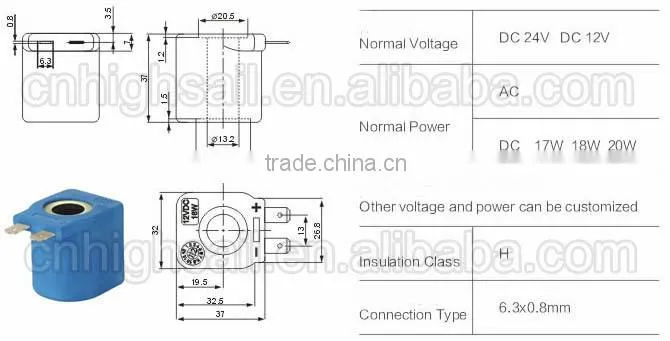 12V IP65 Auto Solenoid Coil