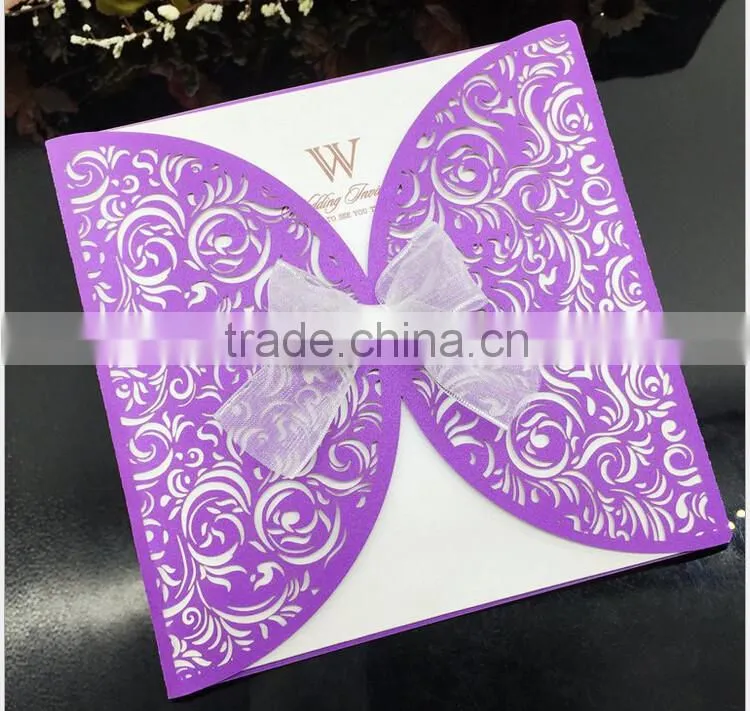 Wholesale Luxury Handmade Decoration Greeting Wedding Invitation Cards