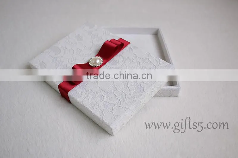 Wholesale Wedding Invitations Favor Gift Box with ribbon