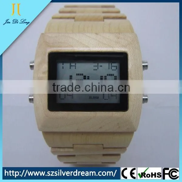 Custom Design Led Wood Watches Unique Design Watches