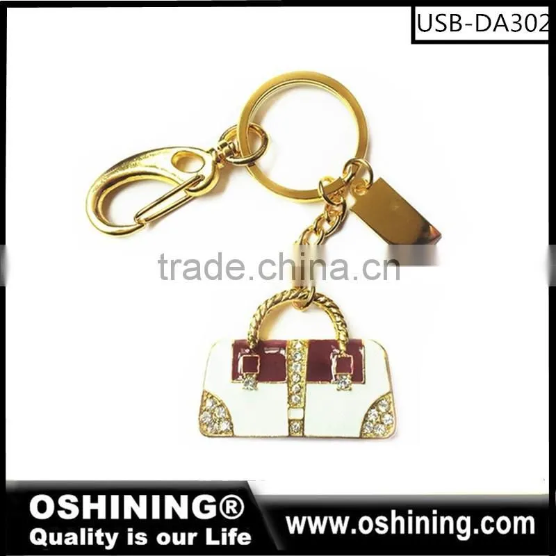 2016 Reality capacity Crystal USB Stick Jewelry USB Flash Drive free sample (USB-DA308)