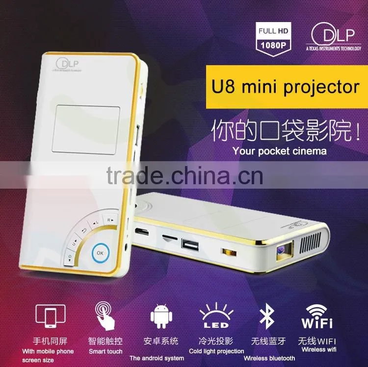 Wholesale Cheapest Hottest!newest Hot Sale Real Wireless Android Mini Projector Mobile Phone