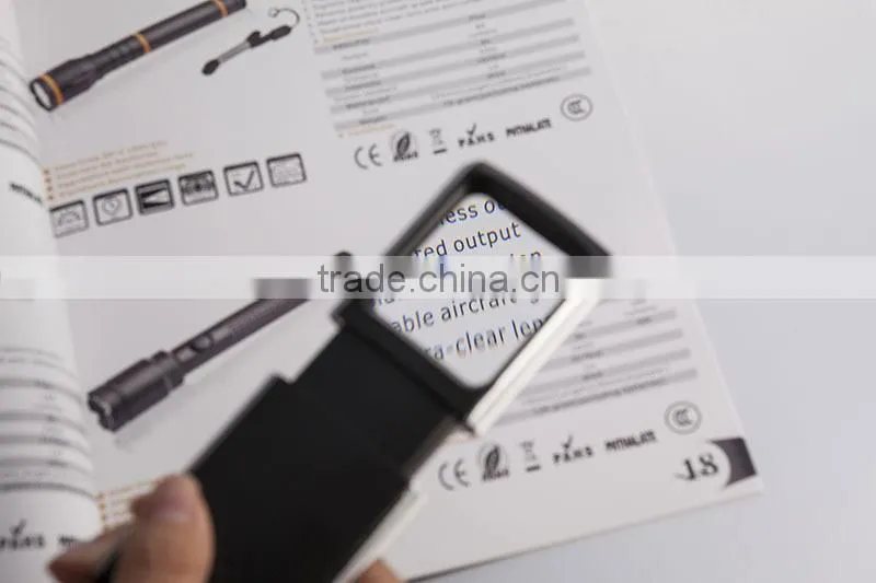 Magnifier book light led extebsible reading light great idea for reading in dark