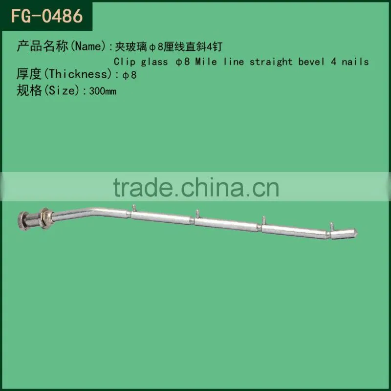 Heavy duty Chrome Round display shelf hook