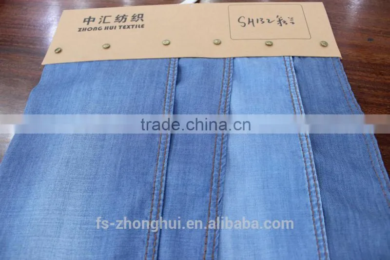 SH132 100% tencel 4.7oz colored and thin denim fabric