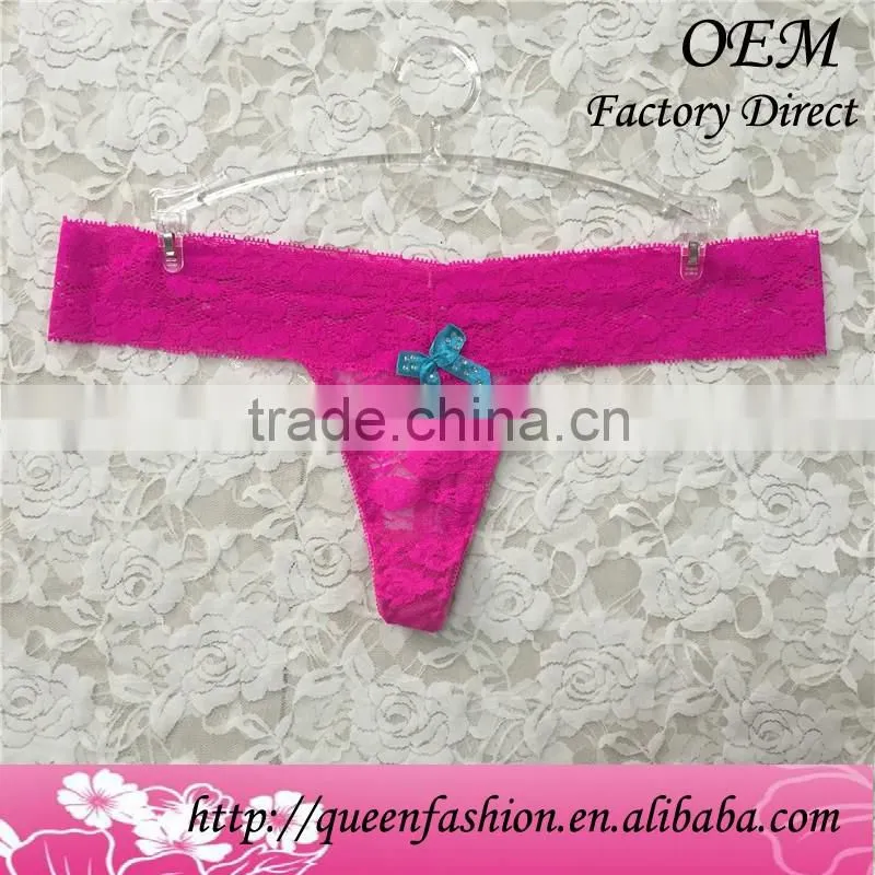 CHEAP PRICE 2015 superior lace woman Thongs top quality woman panties red lace thong panties