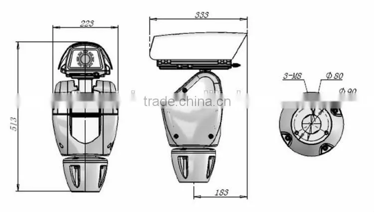 30x 2MP Full HD Network High-Speed Long distance Positioning system IR 200m