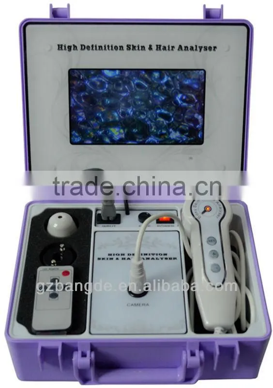 High Difinition 7 inch screen with Freeze-frame Skin and Hair Analyzer BD-P022