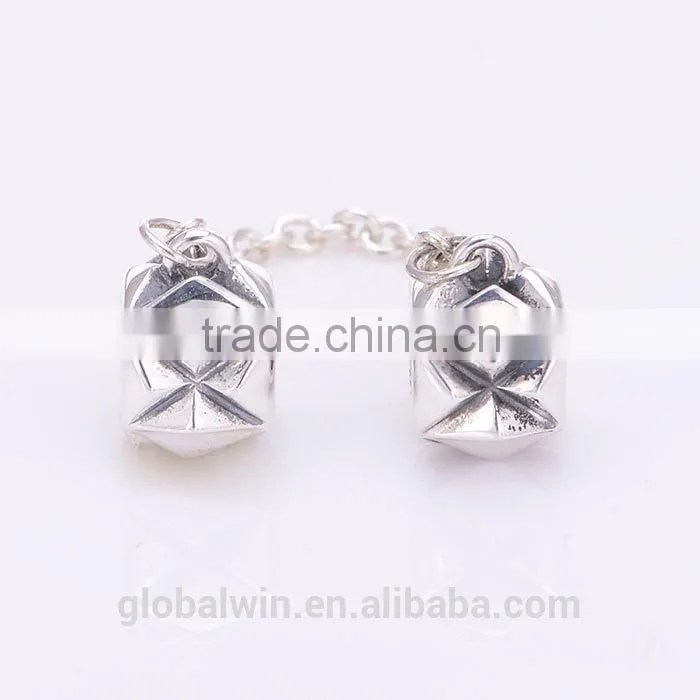 S925 Sterling Silver European Safety Chain For Bracelets