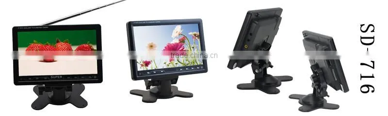 Small Size Cheap Price 7 inch Stand Alone TFT LCD TV Monitor For Car