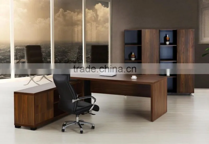 Office furniture Walnut wood boss table design