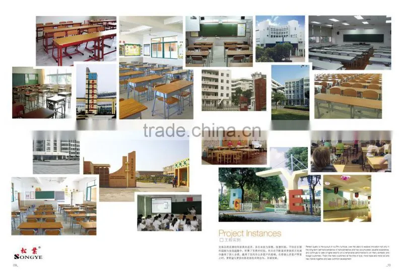 Durable and hot adjuatable desk chair , school classroom table chair for students