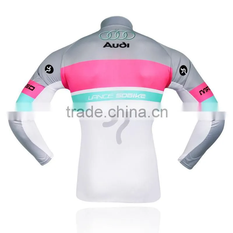 2015 new fashion pink blue gray white color sublimation printing custom high end cycling wind coat wind vest jacket