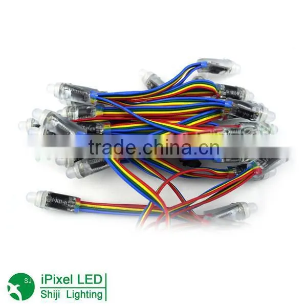 waterproof 12mm flat pixel digital addressable rgb led string light