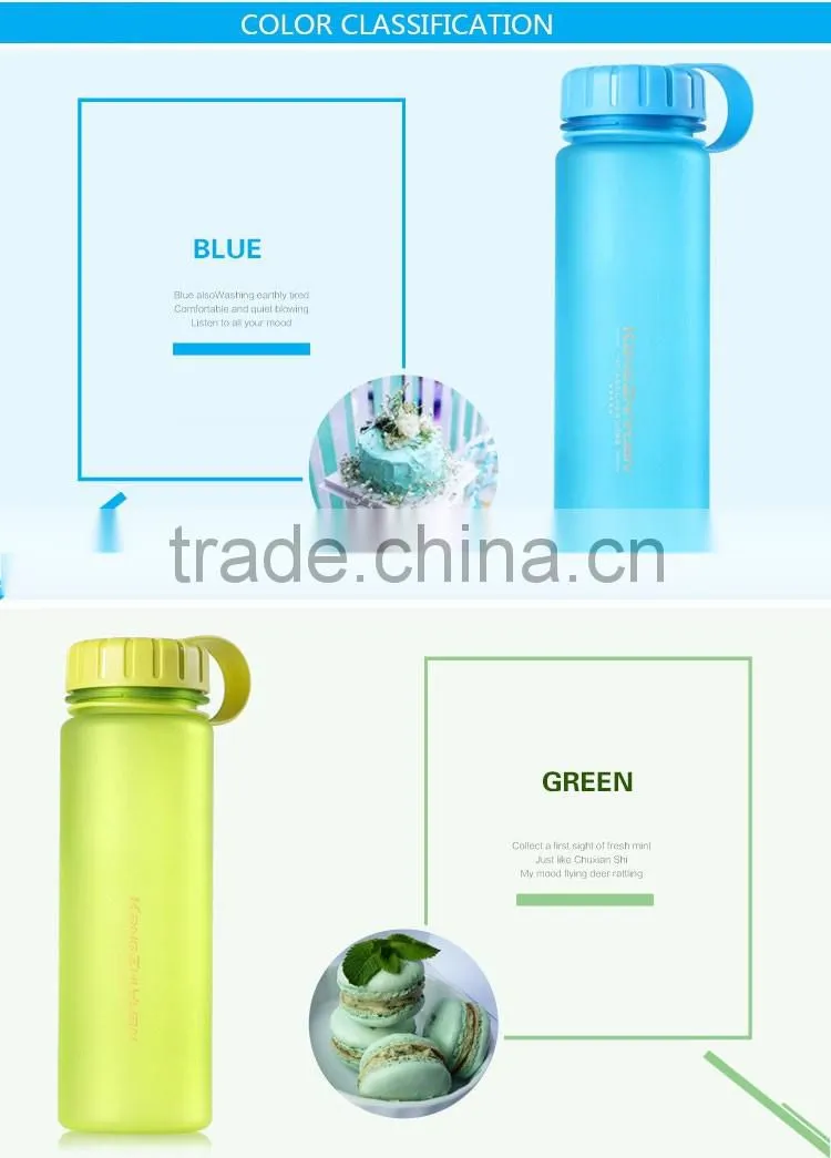500ml Sports Plastic Fruit Water Bottle Shaker Logo Tea Cups