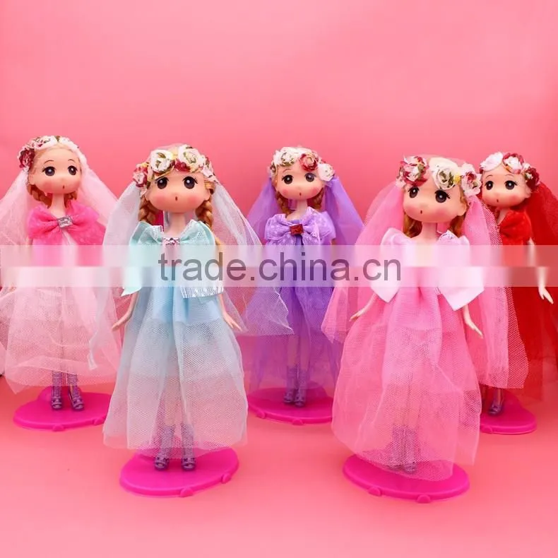 Export japan 18cm 26cm mobile phone chain wedding dress korean dolls pendant key chain custom
