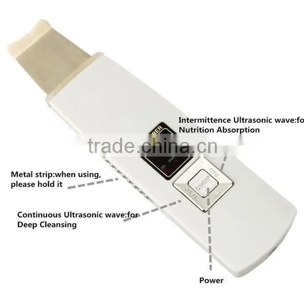 Portable Rechargeable Ultrasonic Skin Scrubber Beauty Machine