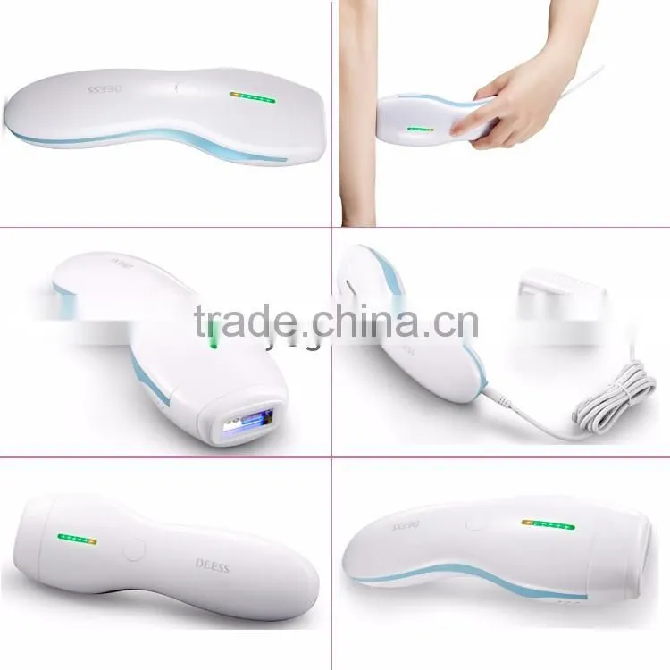 DEESS small portable ipl laser permanent hair remover with changeable filters 95000 flashes for each filter