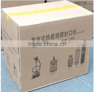 small manual shrink film wrapping machine for bottle water, cap shrink sealing machine