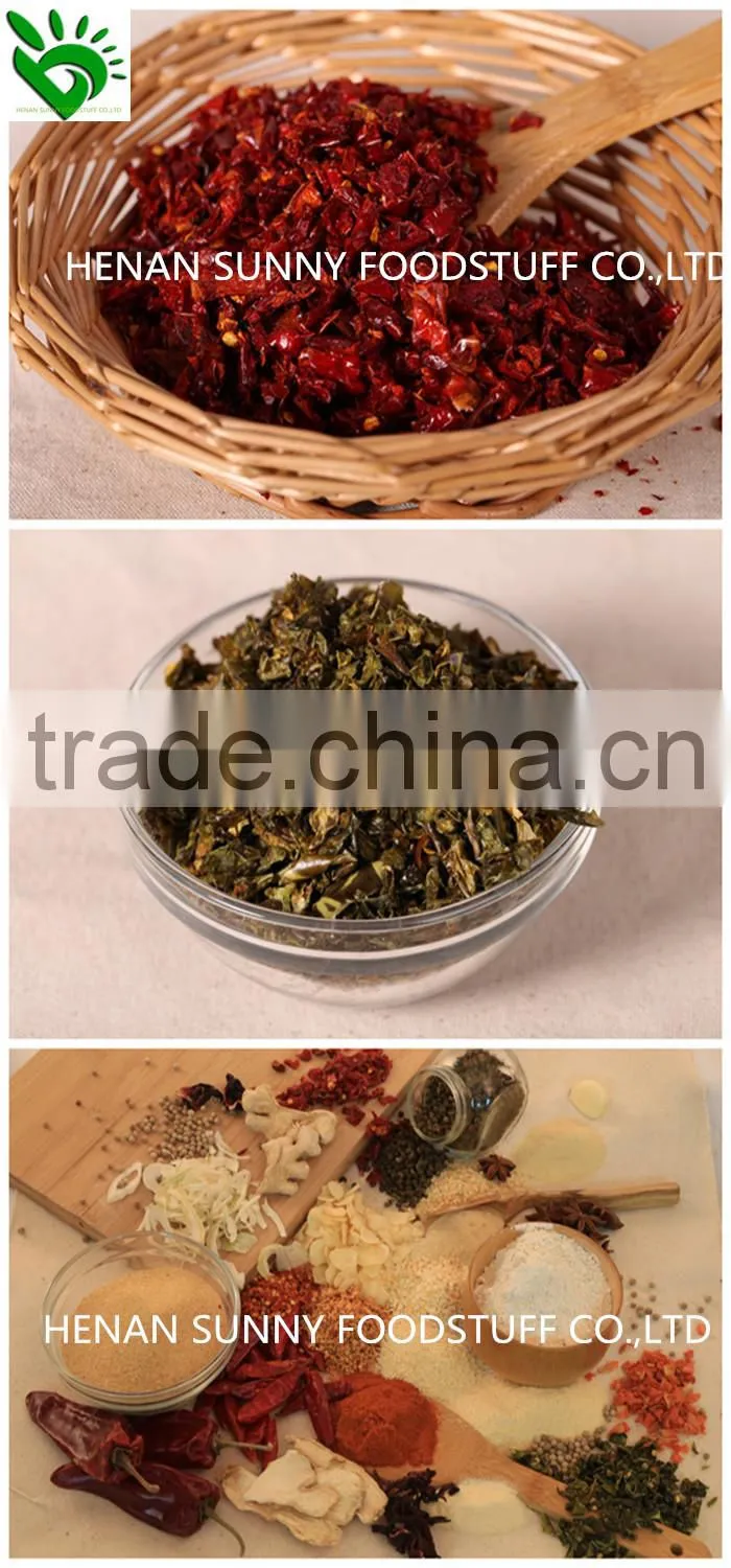 ISO9001 HACCP OU BRC Certificated GREEN HOT CHILI POWDER
