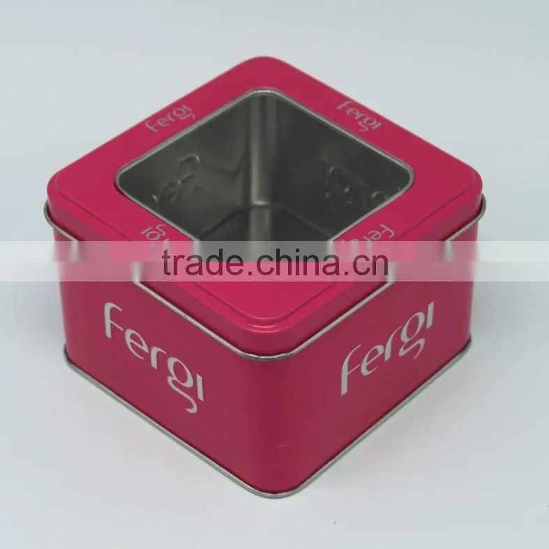 4C printing square packaging box with window
