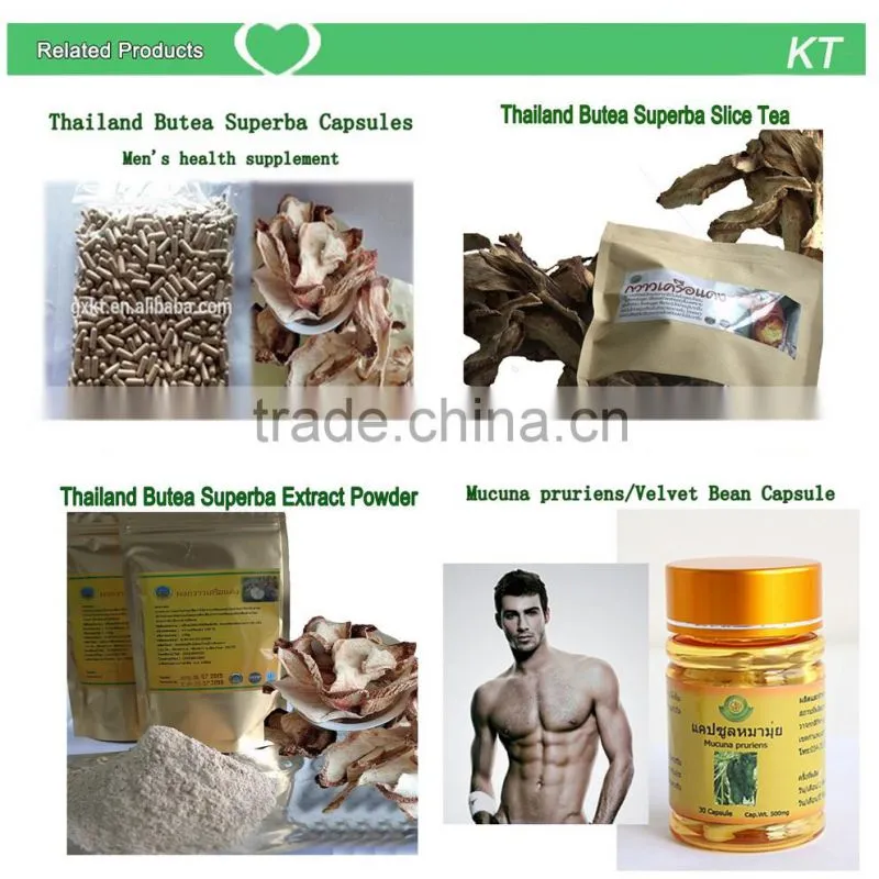Thailand Black Pueraria Mirifica Dry Slice Tea Herbal Extracts