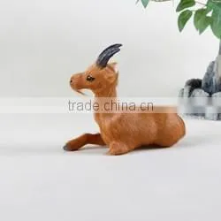 fake fur fabric animal goat toys s plastic figurines christmas