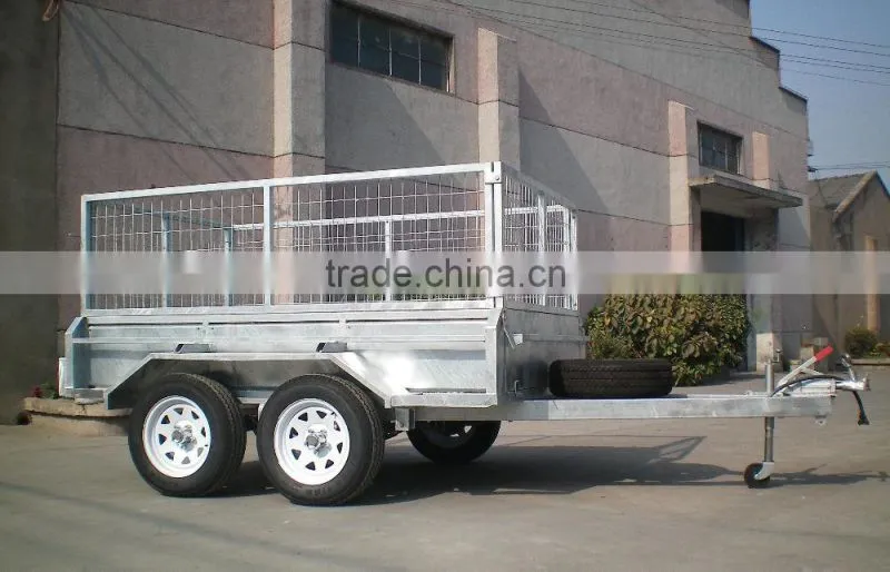 8x5 & 10x5 tandem box trailer with cage