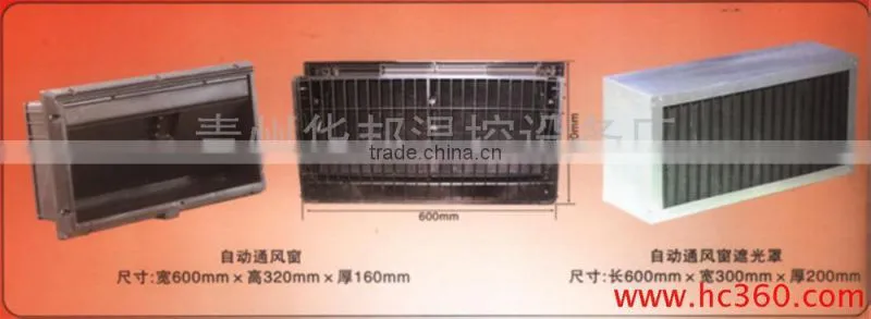automatic curtain-like ventilator for livestock and poultry
