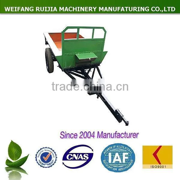 Hot sale Chinese cheap 1 ton / 1.5 tons agricultural trailers used for sale ! New China diesel tractors with trailer for sale !