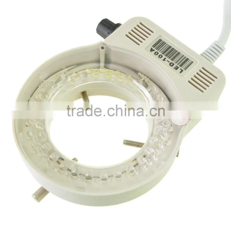 White 4.5W 100-240V 60LED Adjustable Ring Light Lamp for Stereo Zoom Microscope