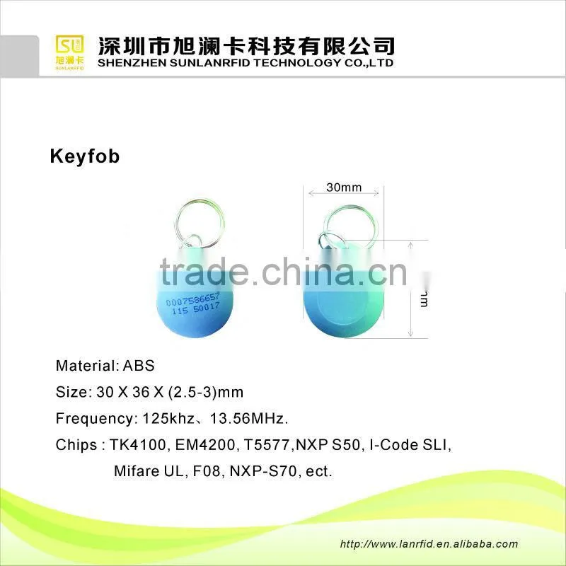 Bulk production NFC key tag for access control