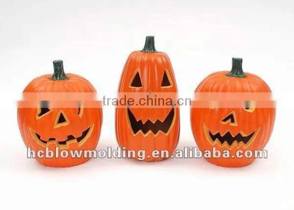 OEM Blow Molding halloween decoration plastic artificial large pumpkins Hui zhou Factory