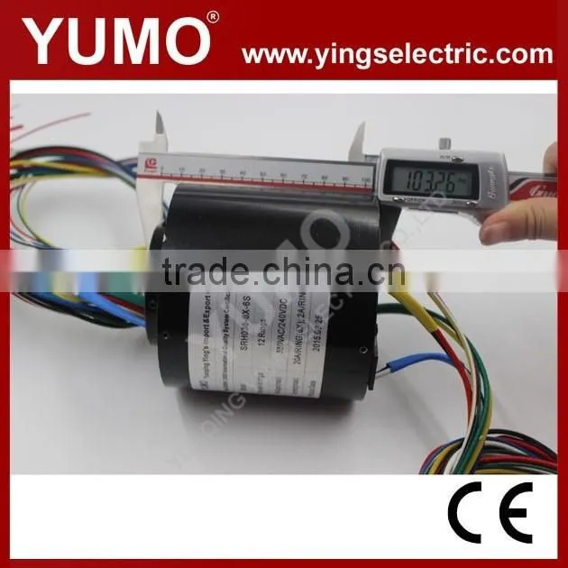 YUMO SRH038-8X-6S 20A/ring 12 rings electrical carbon brushes holder slip ring