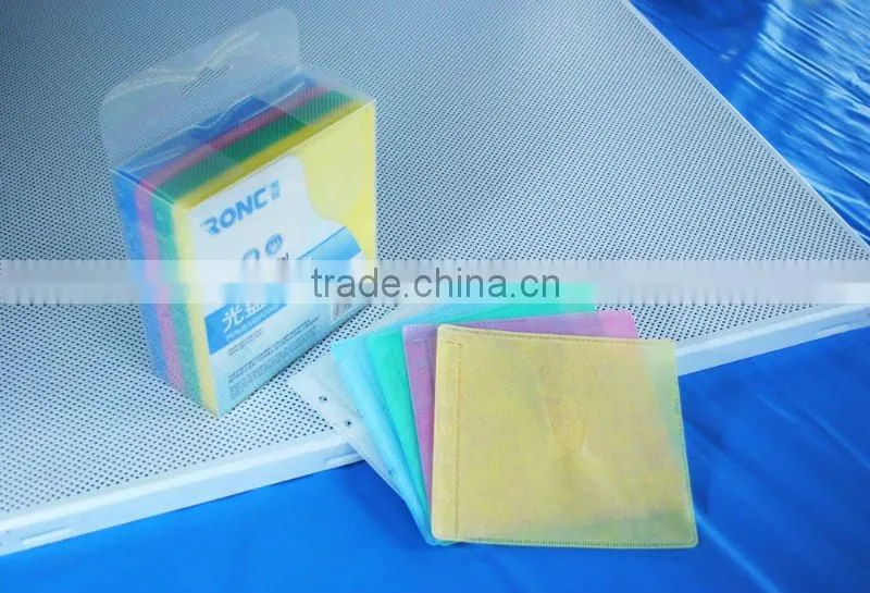 colorful non-woven cd dvd sleeve for Sony computer guiding