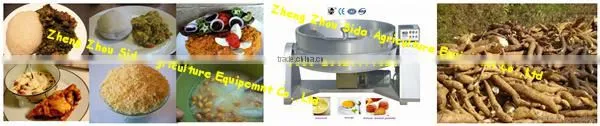 labor saving stainless steel cassava garri processing machinery