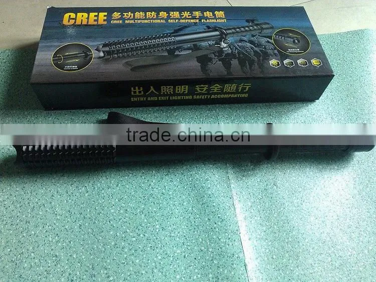 high quality led flashlight self-defense led torch flashlight zoom tactical flashlight