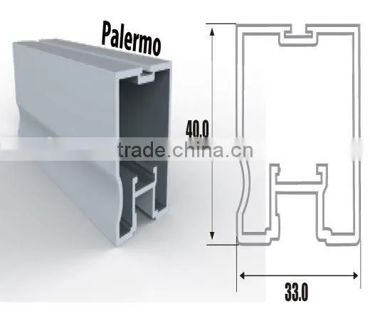 U-shape wood color furniture edge banding PVC profile plastic