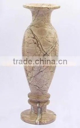 BEAUTIFUL MARINA PINK MARBLE FLOWER VASES