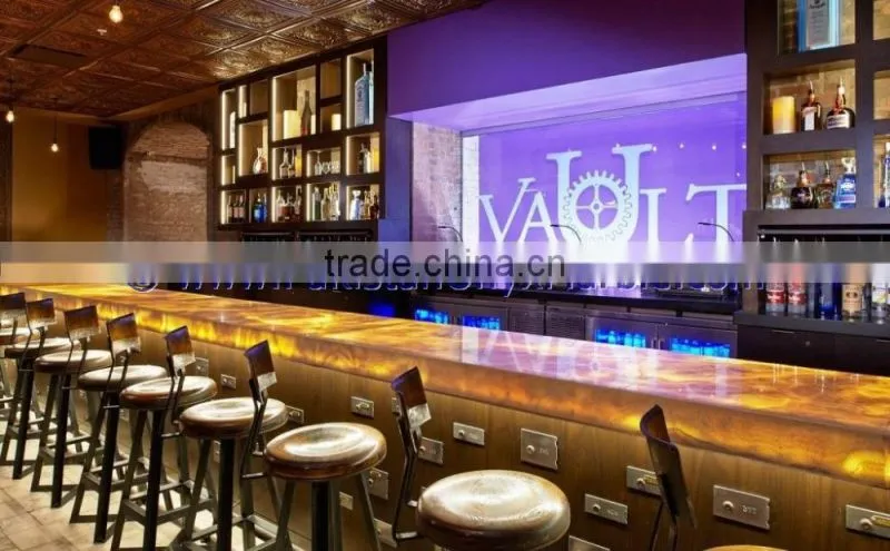 Professional Factory BACKLIT ONYX COUNTERTOPS FOR BAR RECEPTIONS
